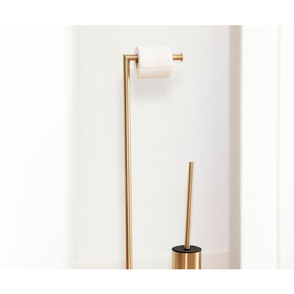 wc harja+paperiteline 27x22x73 cm, matta kulta