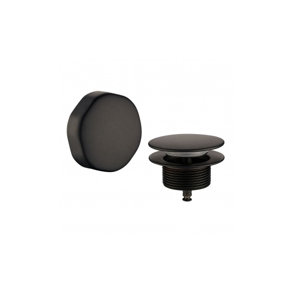 metallist ülevool ja põhjaklapp, matt must