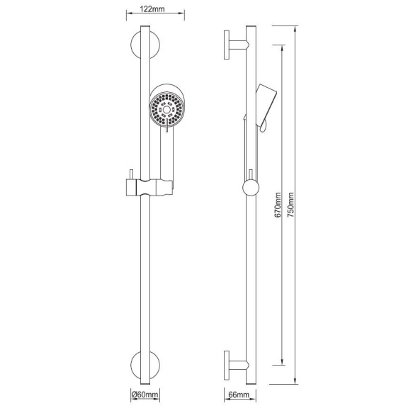 dušikomplekt Cadans Luxury, matt must