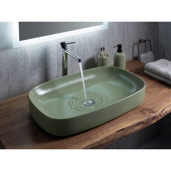 valamu töötasapinnale MATTEO 65x40cm,  green matt