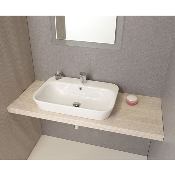 (pool)süvistatav valamu Savana 65x17x46 cm