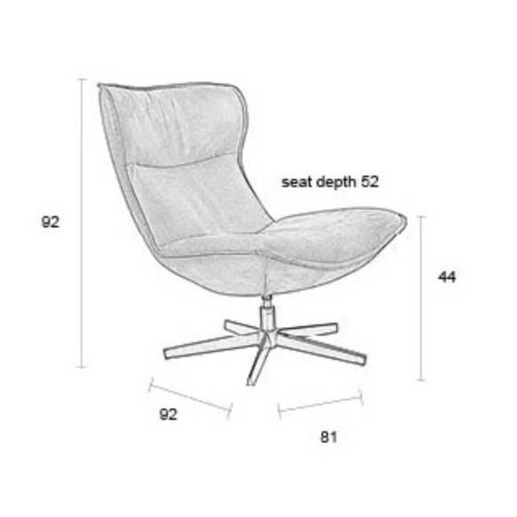 Nojatuoli John Anthracite