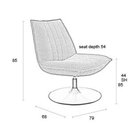 Nojatuoli Jax Off White Bouclé