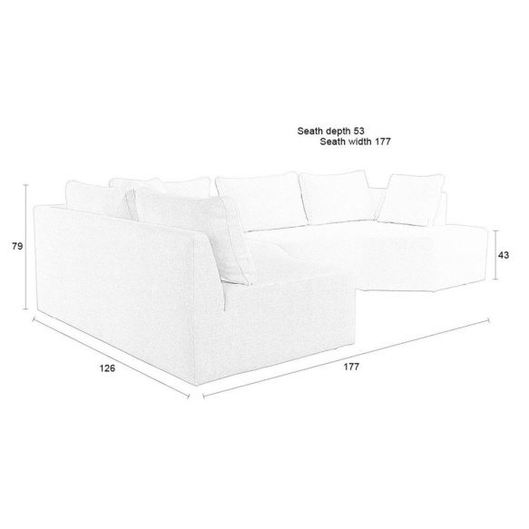 diivan Prosper Sand Right