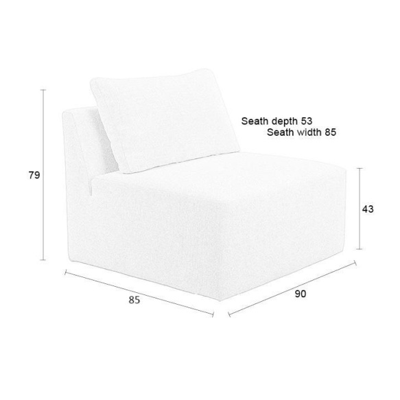 diivanielement Prosper Cappuccino