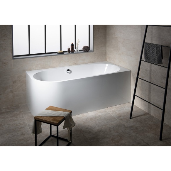 monoliitvann ASTRA R 160x75x60cm, valge