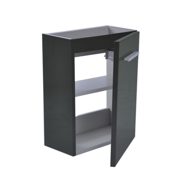 valamukapp 40x21x50 cm, läikiv hall