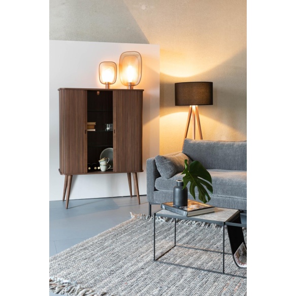 vitriinikaappi Barbier Walnut