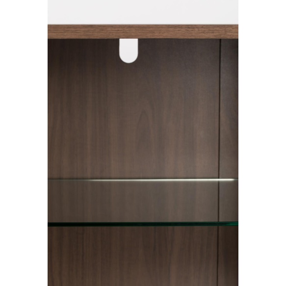 vitriinikaappi Barbier Walnut