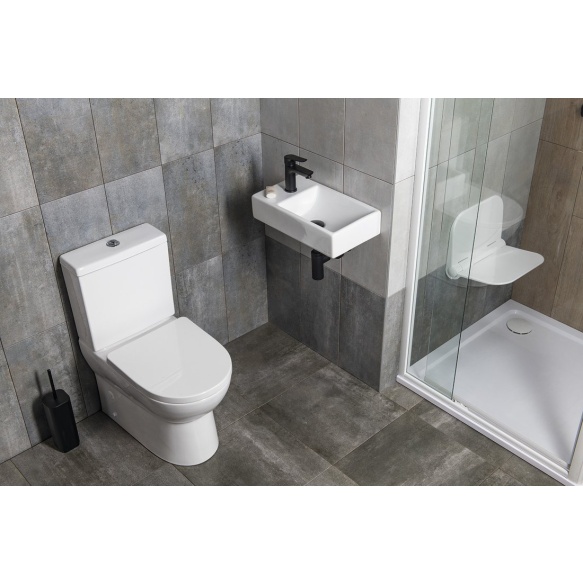 valamu Minos 45x26 cm, valge, vasak