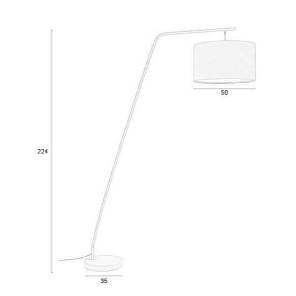 Põrandalamp Martine White