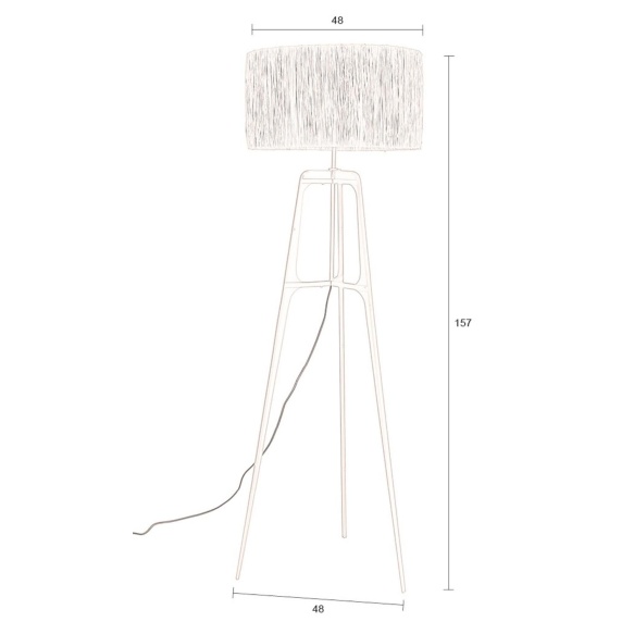 põrandalamp Afra Orange