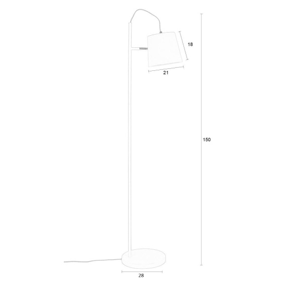 põrandalamp Buckle Head Beige