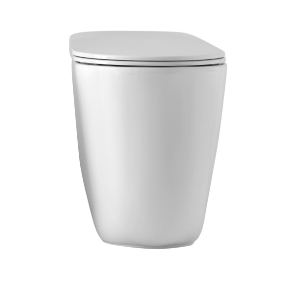 rimless põrandale paigaldatav pott Nolita, valge