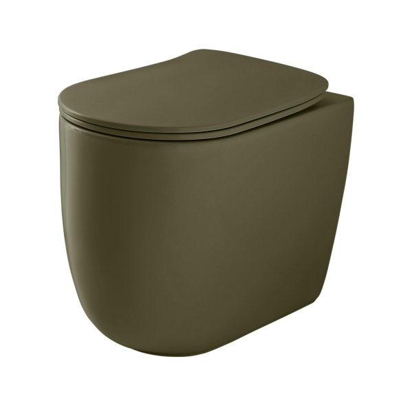 rimless põrandale paigaldatav pott Nolita, matt roheline