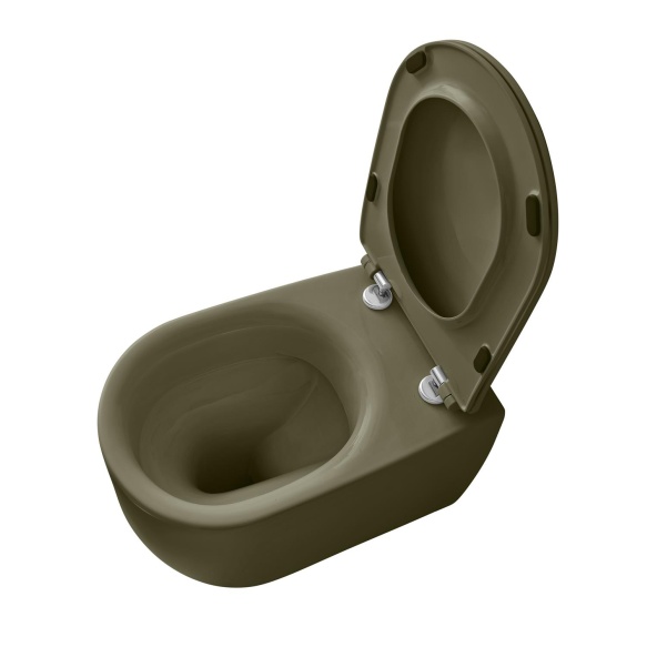 rimless põrandale paigaldatav pott Nolita, matt roheline