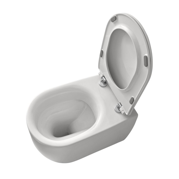 rimless põrandale paigaldatav pott Nolita, matt valge