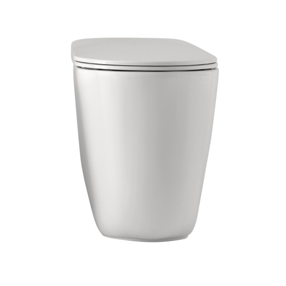 rimless põrandale paigaldatav pott Nolita, matt valge