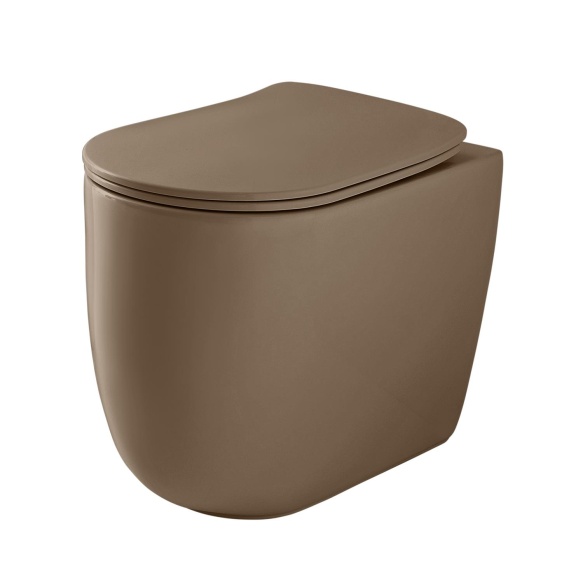 rimless põrandale paigaldatav pott Nolita, matt beež