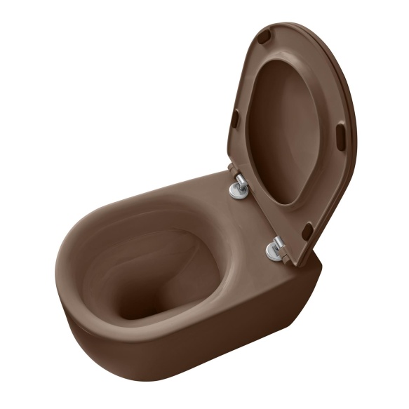 rimless põrandale paigaldatav pott Nolita, matt pruun