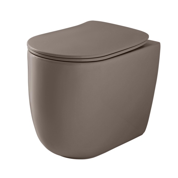 rimless põrandale paigaldatav pott Nolita, matt ferro