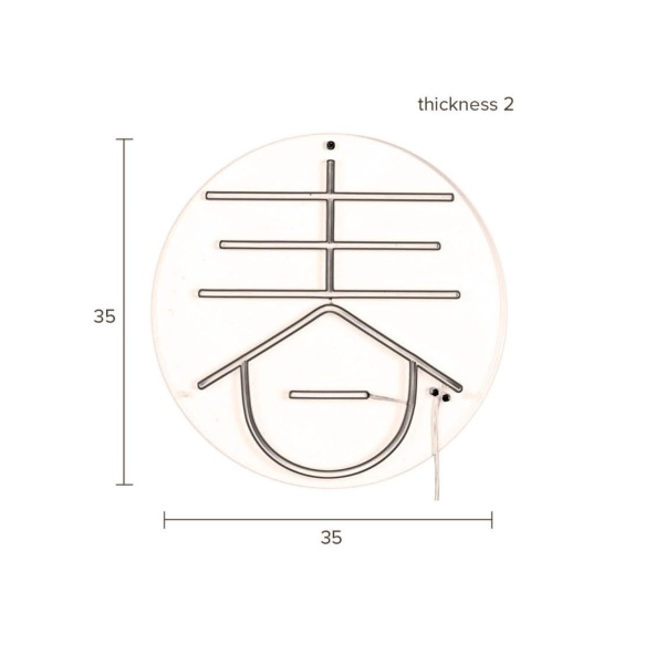 Neoon seinavalgusti Sya Spring