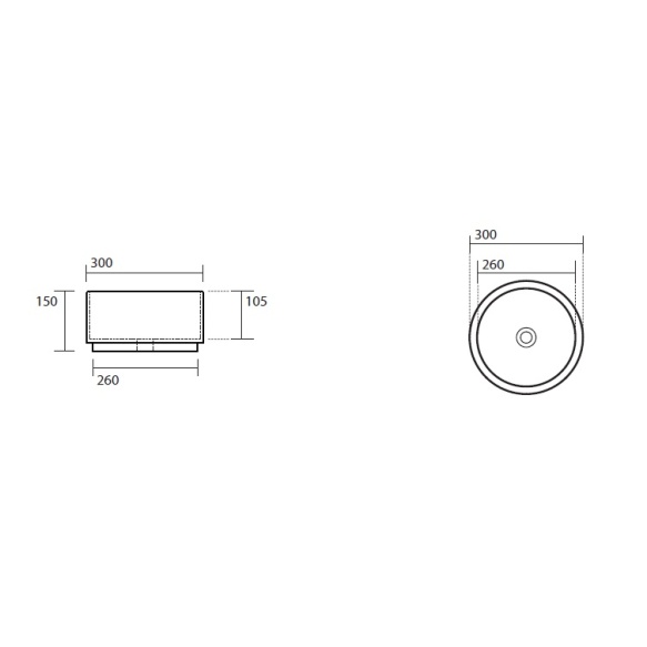valamu tööpinnale Oke 30 cm, matt hall