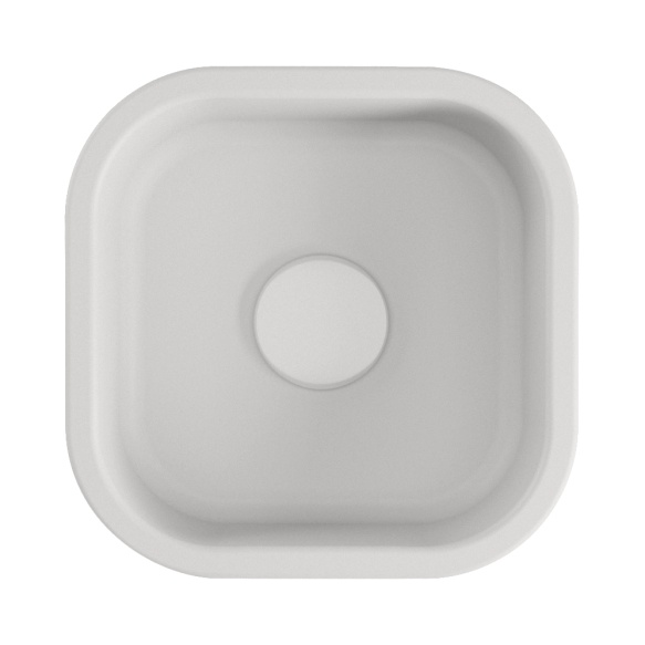 valamu tööpinnale Hako 40x40 cm, matt valge