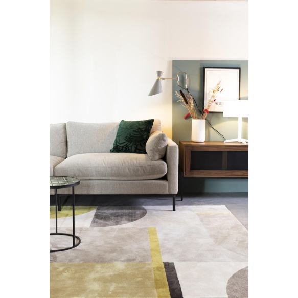 Matto Hilton 160X230 Grey/Yellow