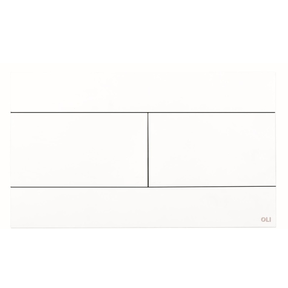 loputusnupp Slim, matt valge