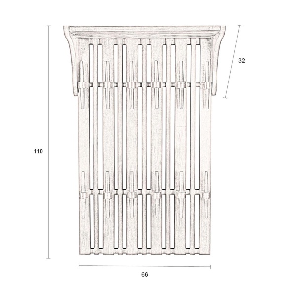 Seinänaulakko Shelf Jakub Walnut