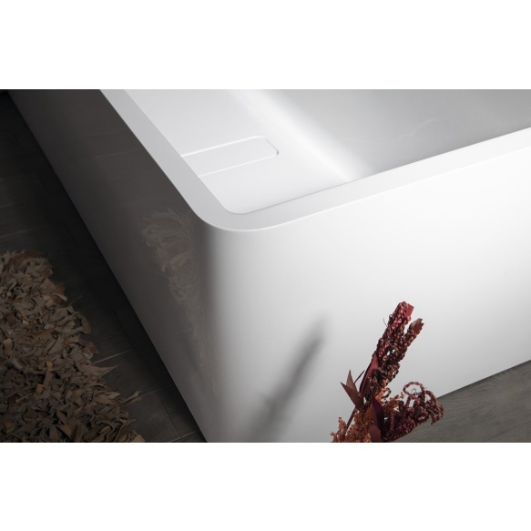 monoliitvann Marlene Curve L 185x85x63 cm, valge