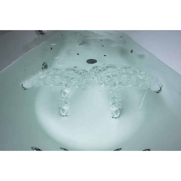massaaživann  NOEMI  160x80x39cm,  Active Hydro-Air,  kroom