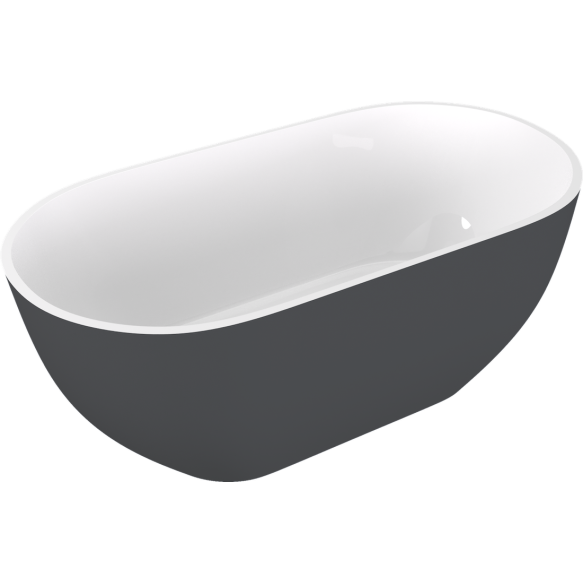 kivimassist vann Reduta 171x81x58 cm, valge/matt antratsiit