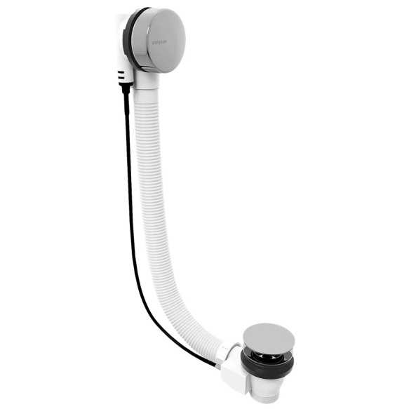 vannisifoon (L) 600mm, Plug 72mm, kroom