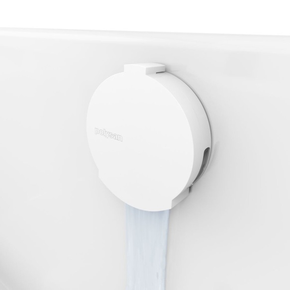 vannisifoon vanni veega täitmise funktsiooniga (L) 800mm, Plug 72mm, valge