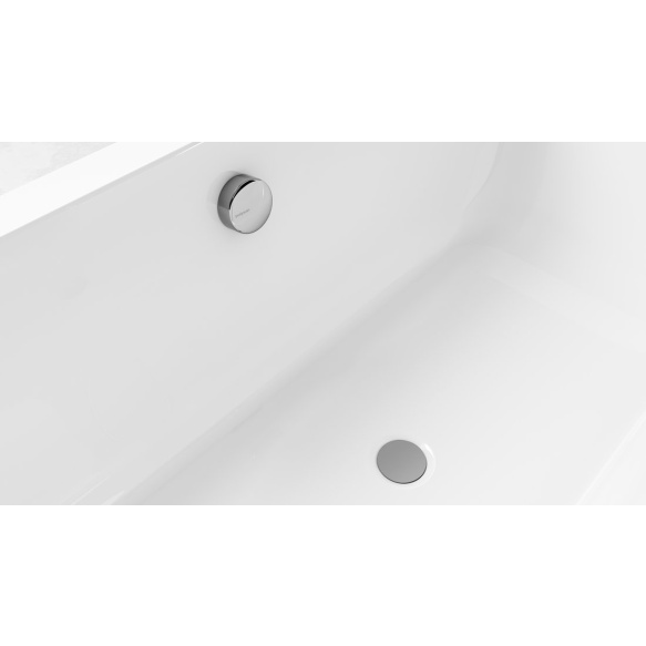 vannisifoon (L) 1200mm, Plug 72mm, kroom