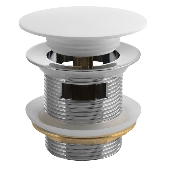 vanni põhjaklapp 6/4", kivimass kork, matt valge