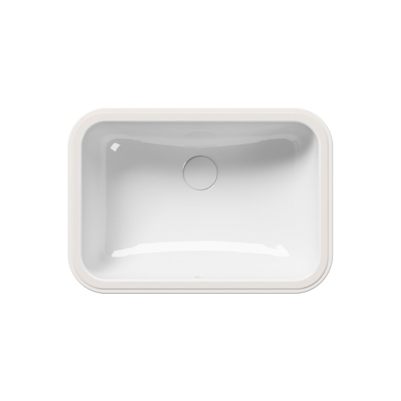 süvistatav valamu PURA/CLASSIC 35x50cm,  valge ExtraGlaze