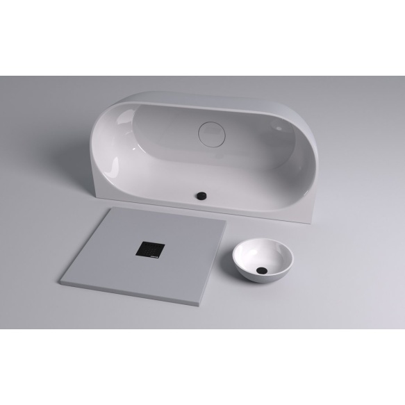 kivimassist vann Pagoda 170x85x58 cm, valge/matt hall