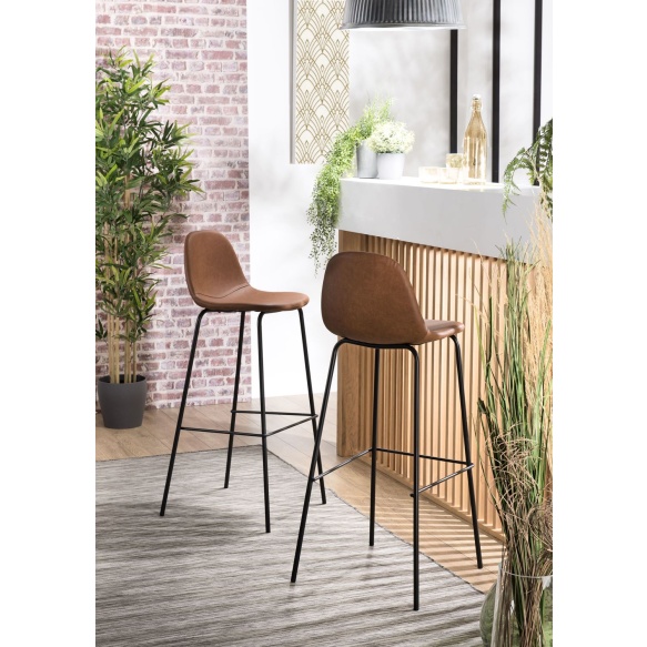 kõrge baaritool Freddy 80 cm, pruun