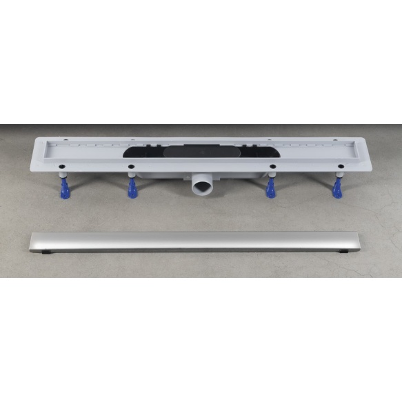 duširenn Flise (tile insert) roostevaba restiga, superflow, DN50, 710x122x65 mm