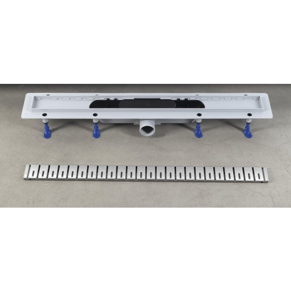 duširenn Klaver roostevaba restiga, superflow, DN50, 910x122x65 mm