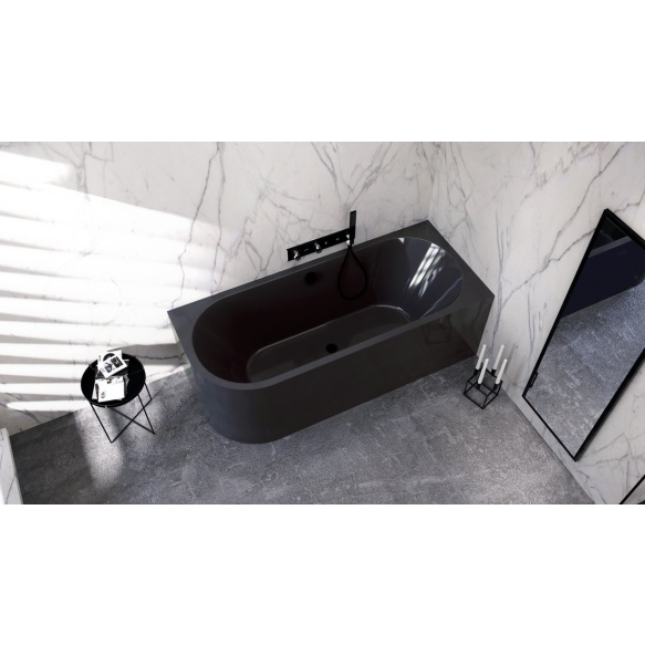 monoliitvann Viva R Asymmetric 170x75x60 cm, hall