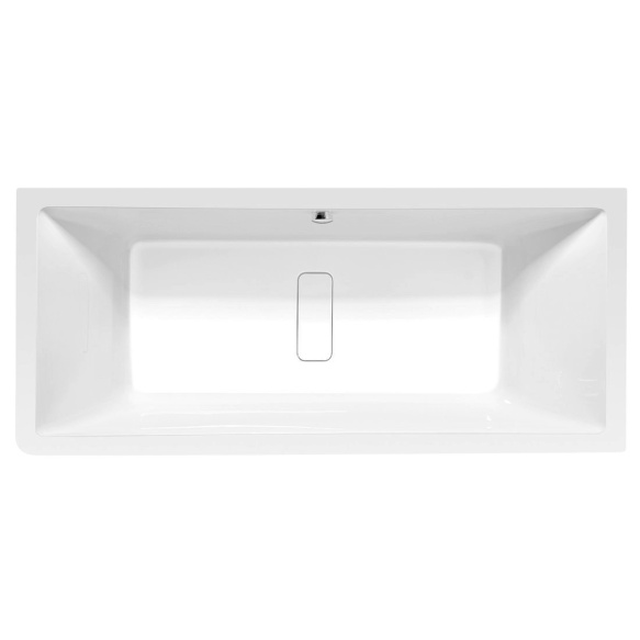 monoliitvann Marlene Curve R 195x85x63 cm, valge