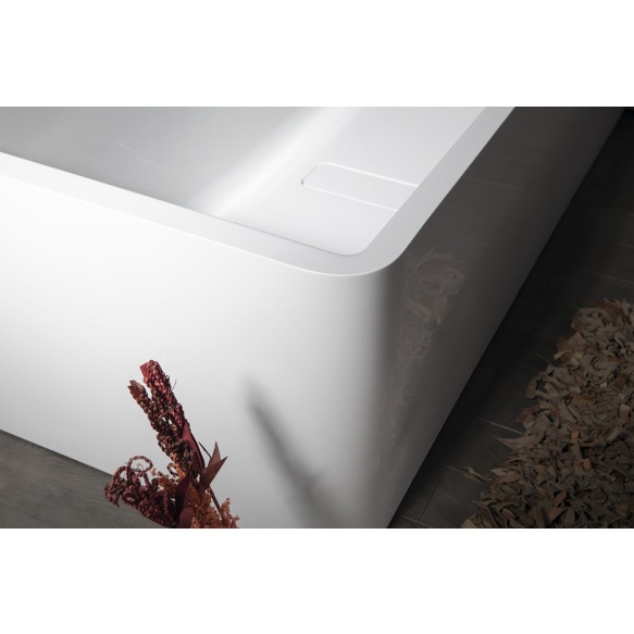 monoliitvann Marlene Curve R 195x85x63 cm, valge