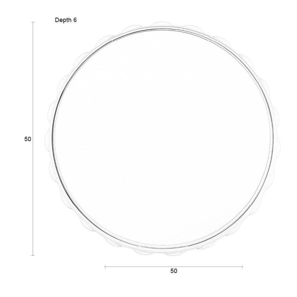 peegel Bubbles Dark Brown