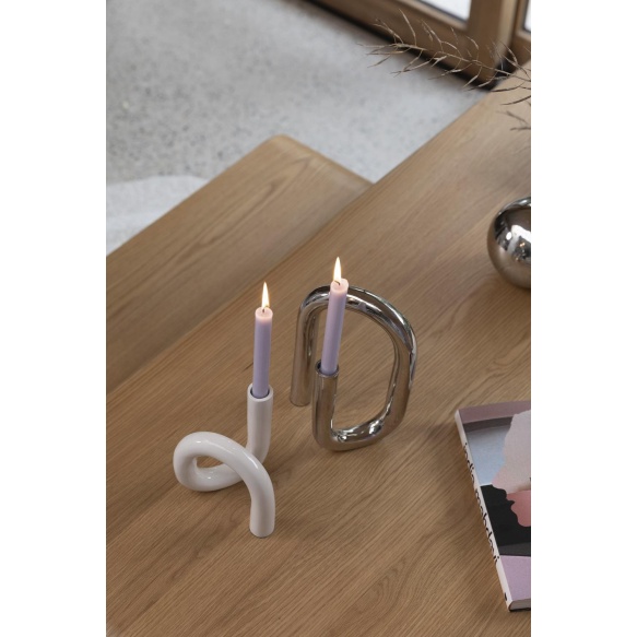 Küünlajalg Tubo L Shiny Silver