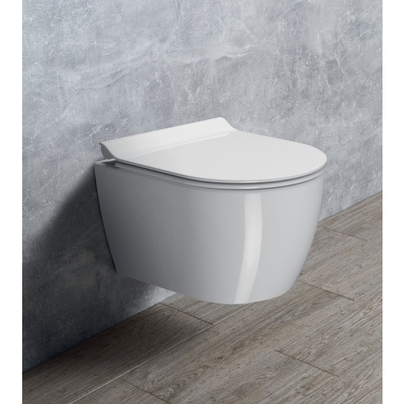 seina wc Pura Swirlflush, 35x46 cm, valge ExtraGlaze