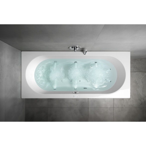 massaaživann  VIVA B  175x80x47cm,  Highline Hydro-Air,  kroom